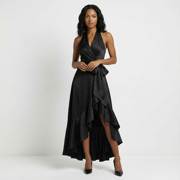Tie-Waist Bow Maxi Dress for Women