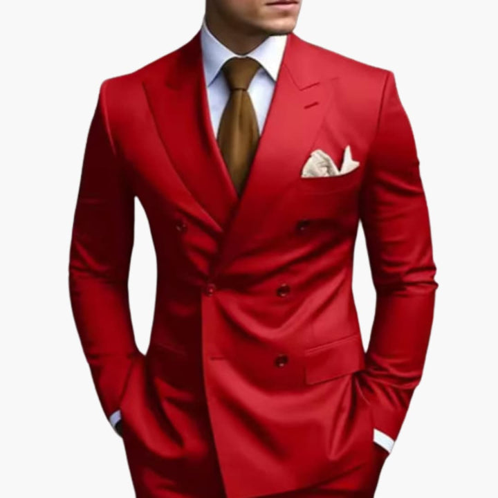 Double-Breasted Two-Piece Suit for Men