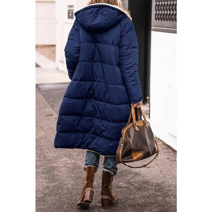 Longline Sherpa Lined Puffer Jacket for Women