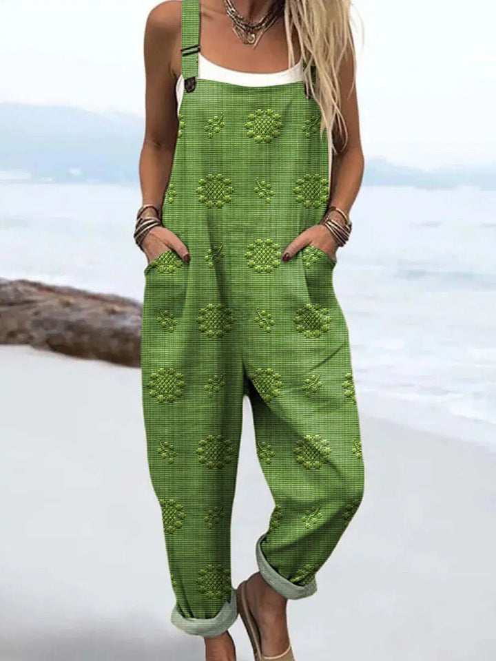 Wide Leg Jumpsuit with Pockets for Women