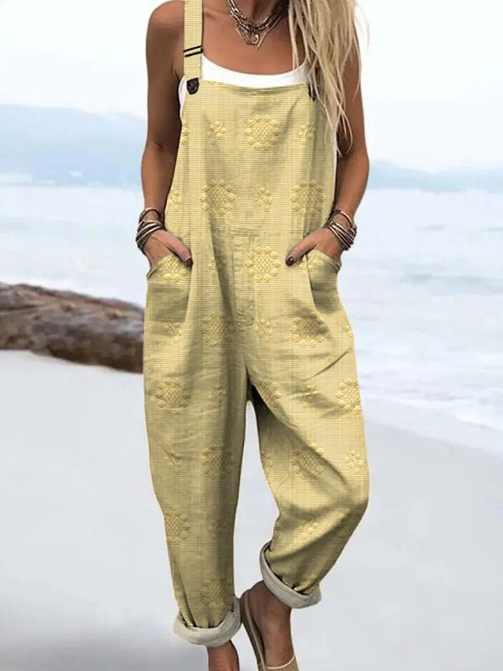 Wide Leg Jumpsuit with Pockets for Women