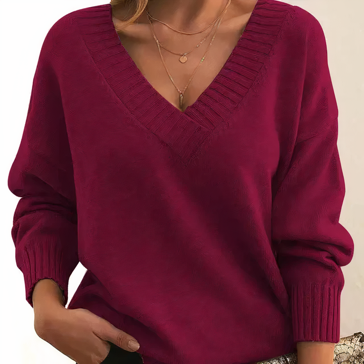 Cashmere Blend Knit Sweater for Women