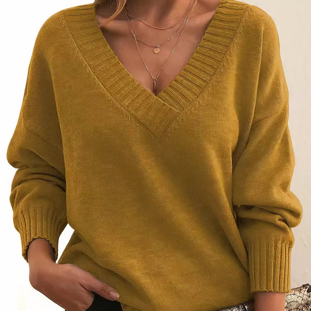 Cashmere Blend Knit Sweater for Women