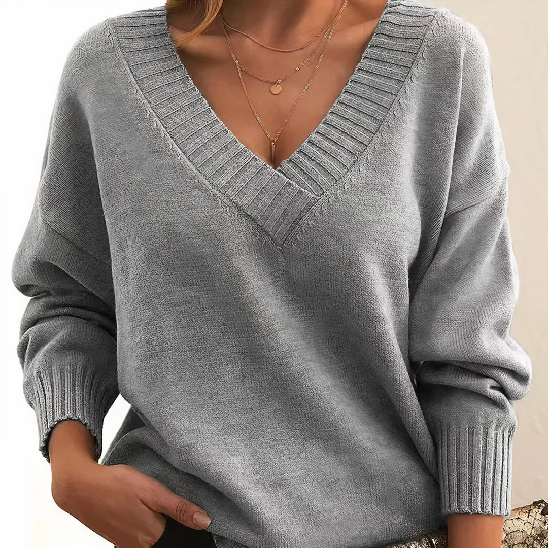 Cashmere Blend Knit Sweater for Women