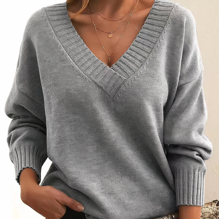 Cashmere Blend Knit Sweater for Women