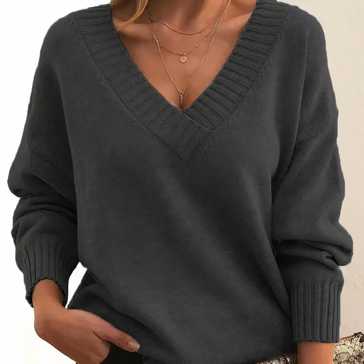 Cashmere Blend Knit Sweater for Women