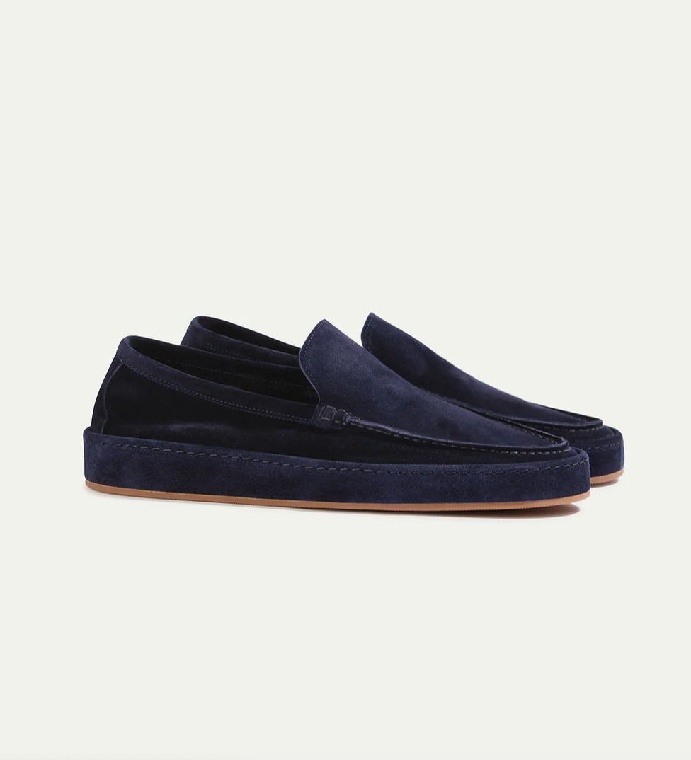 Suede Slip-On Loafers for Men