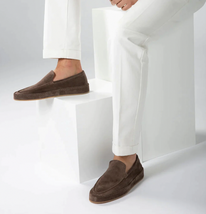 Suede Slip-On Loafers for Men