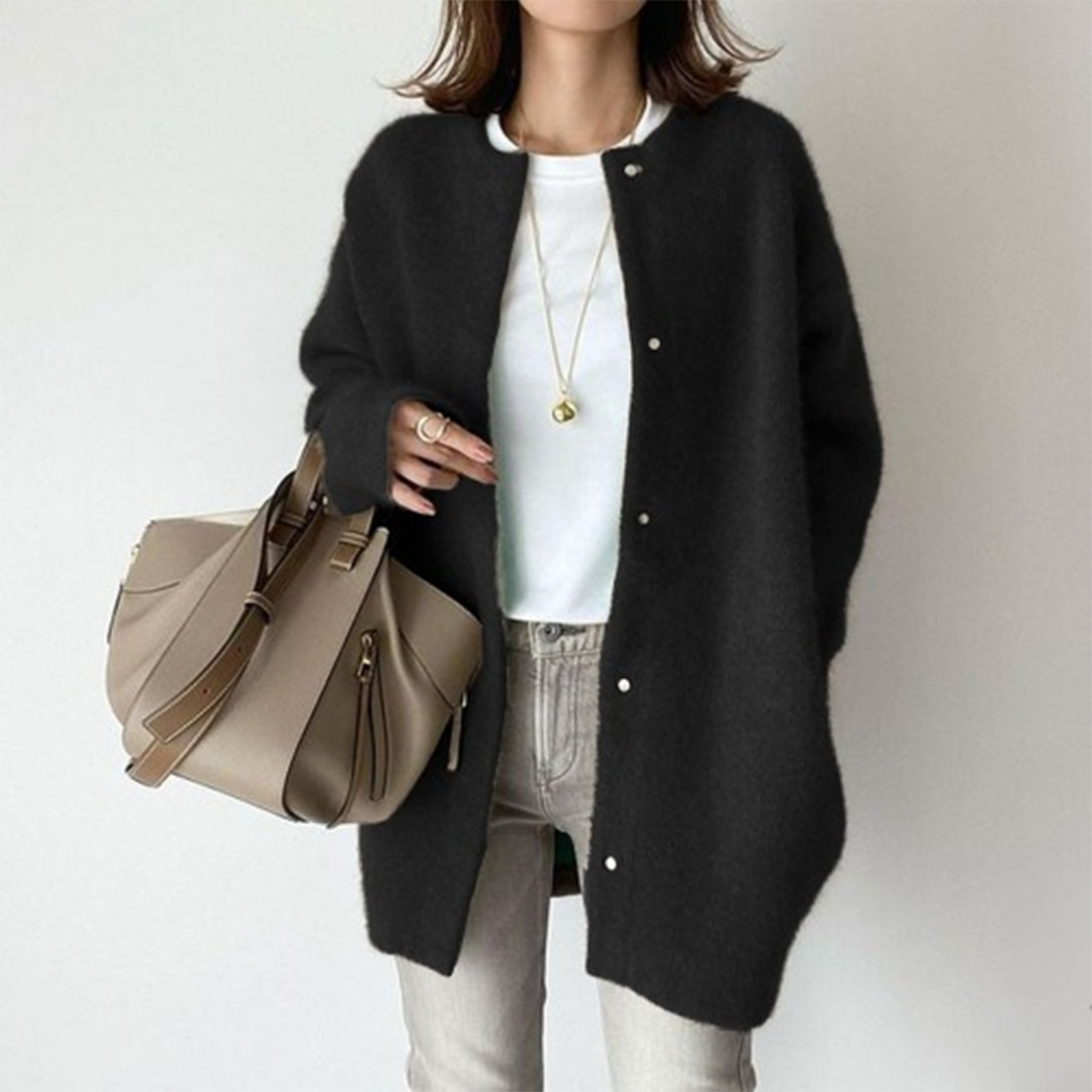 Long Open-Front Cardigan for Women