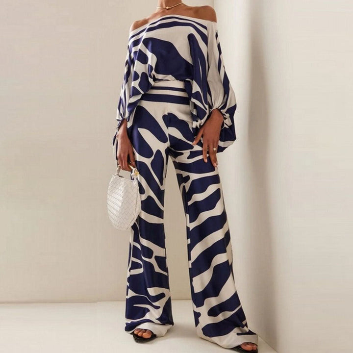 One-Shoulder Top and Wide-Leg Set for Women