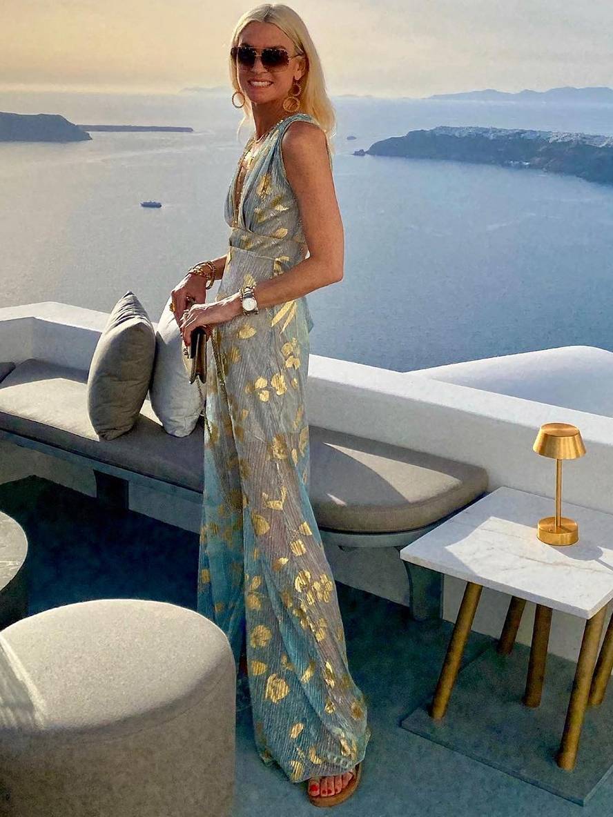 Sequin V-Neck Maxi Dress for Women