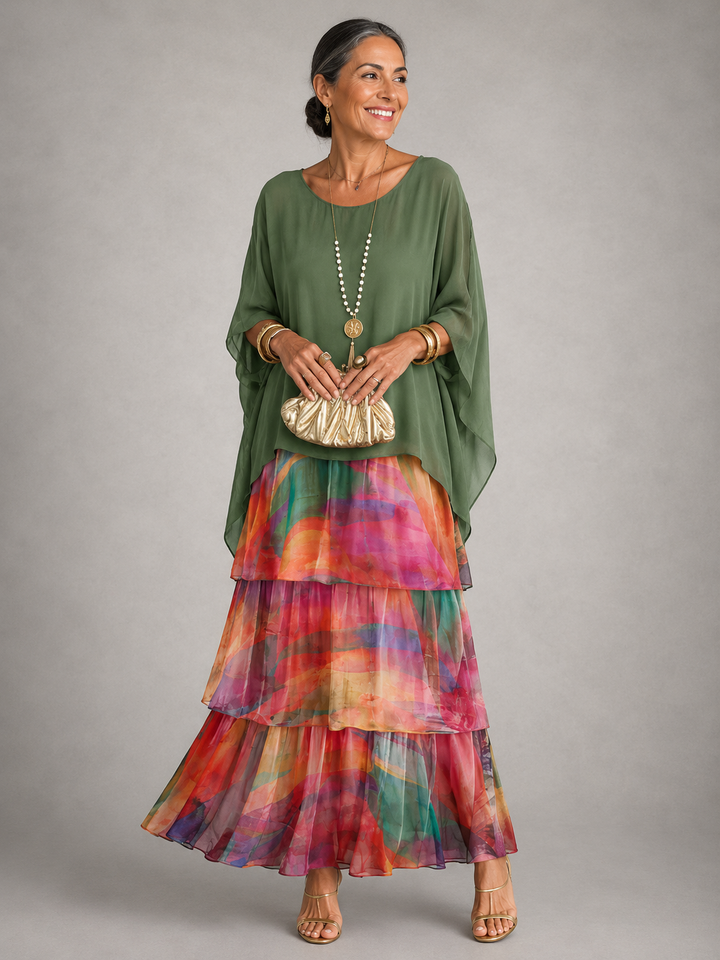 Tiered Ruffle Maxi Dress for Women