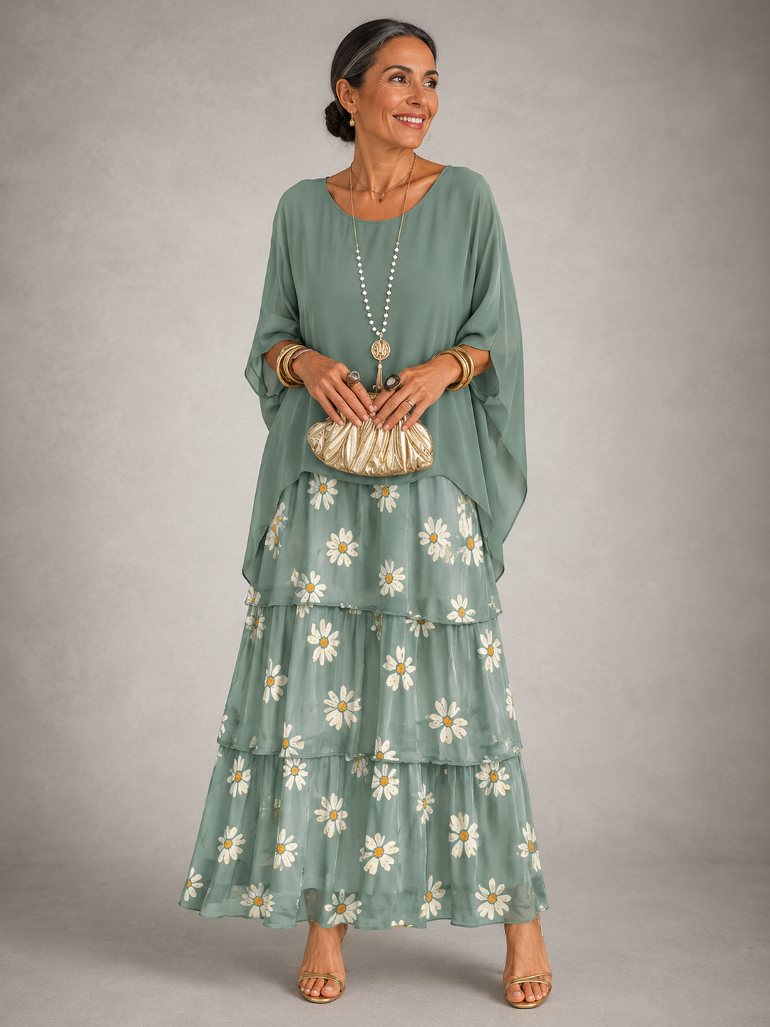 Tiered Ruffle Maxi Dress for Women