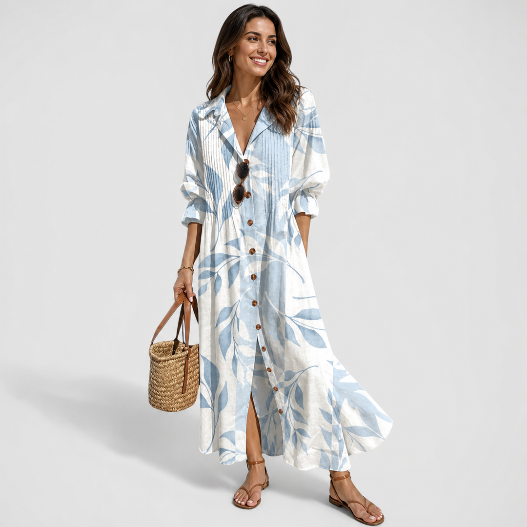 Floral Tummy Control Maxi Dress for Women