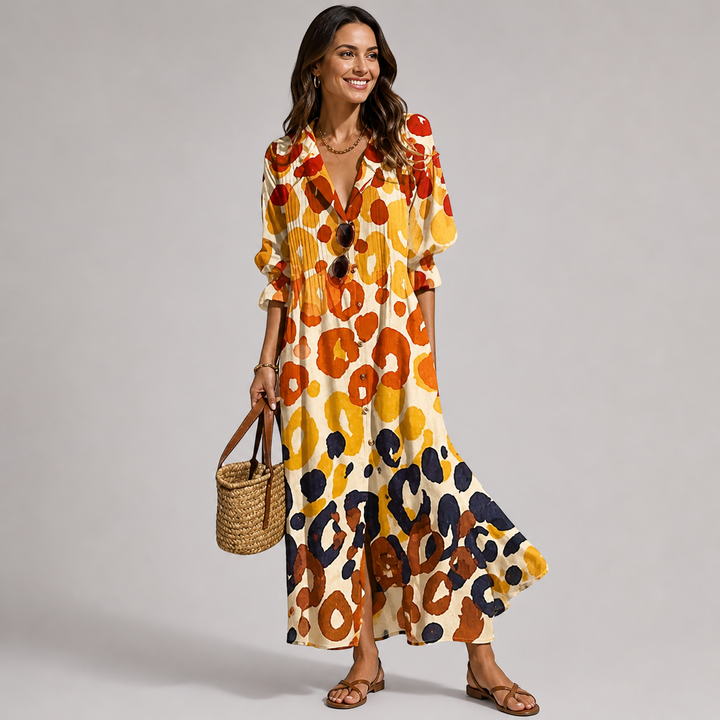 Floral Tummy Control Maxi Dress for Women