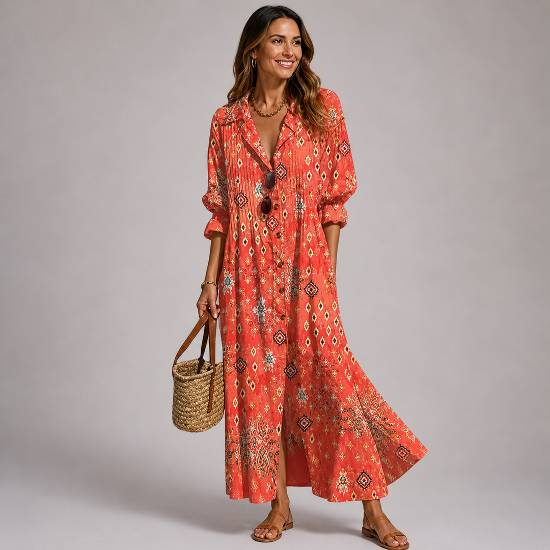Floral Tummy Control Maxi Dress for Women