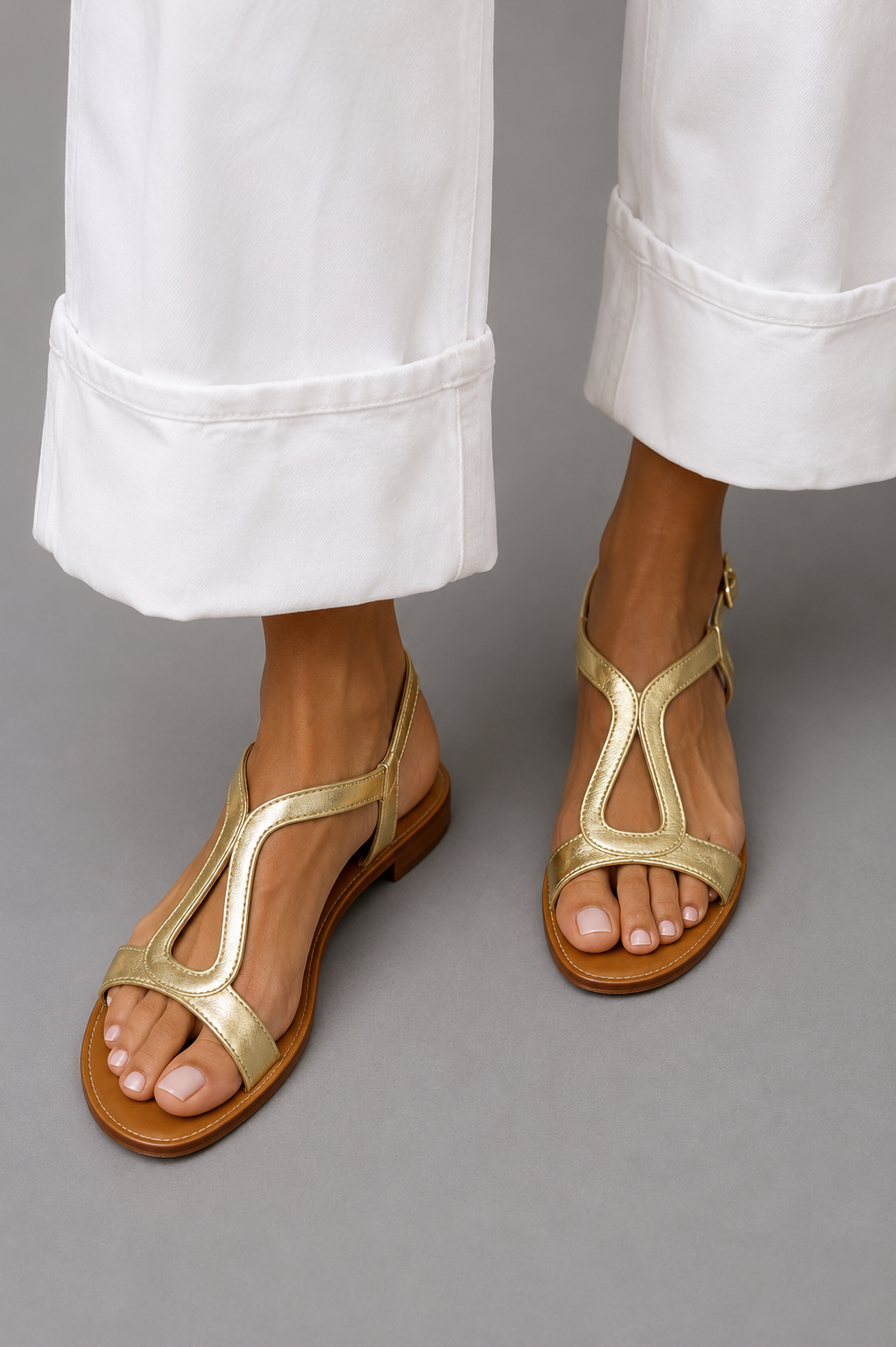 Woven Strap Flat Sandals for Women