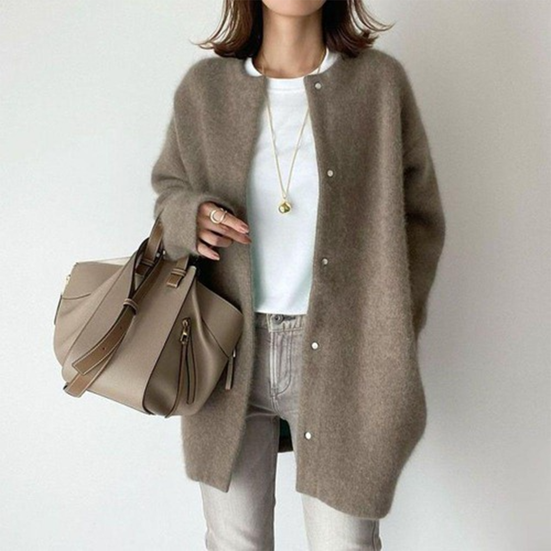 Long Open-Front Cardigan for Women