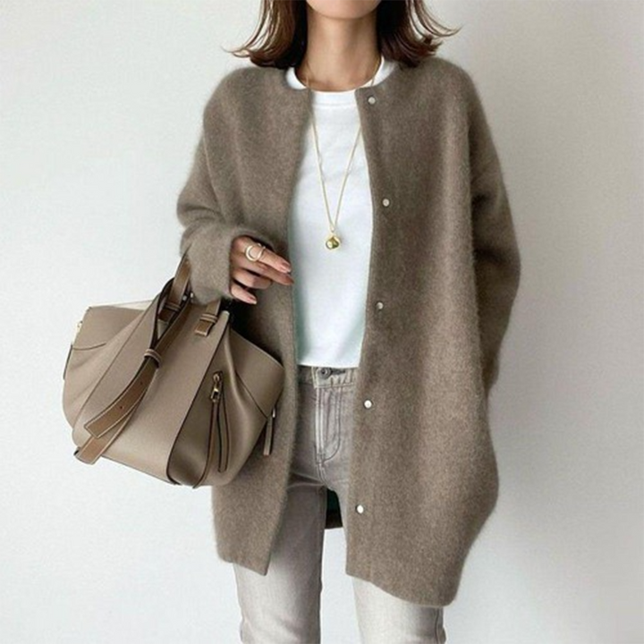 Long Open-Front Cardigan for Women