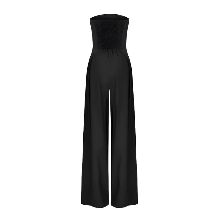 High-Waisted Strapless Wide-Leg Jumpsuit for Women
