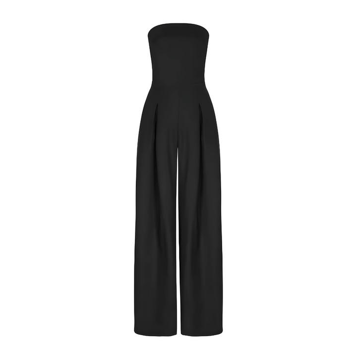 High-Waisted Strapless Wide-Leg Jumpsuit for Women