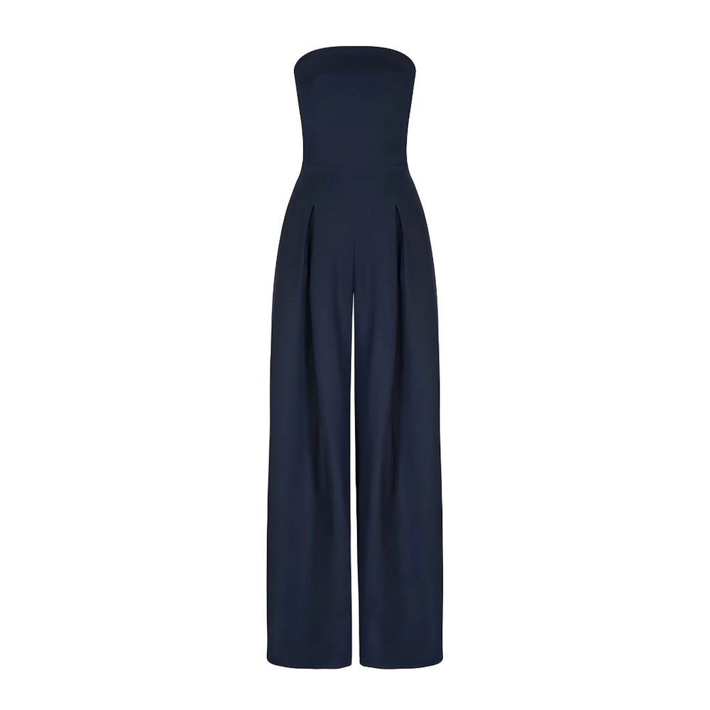 High-Waisted Strapless Wide-Leg Jumpsuit for Women