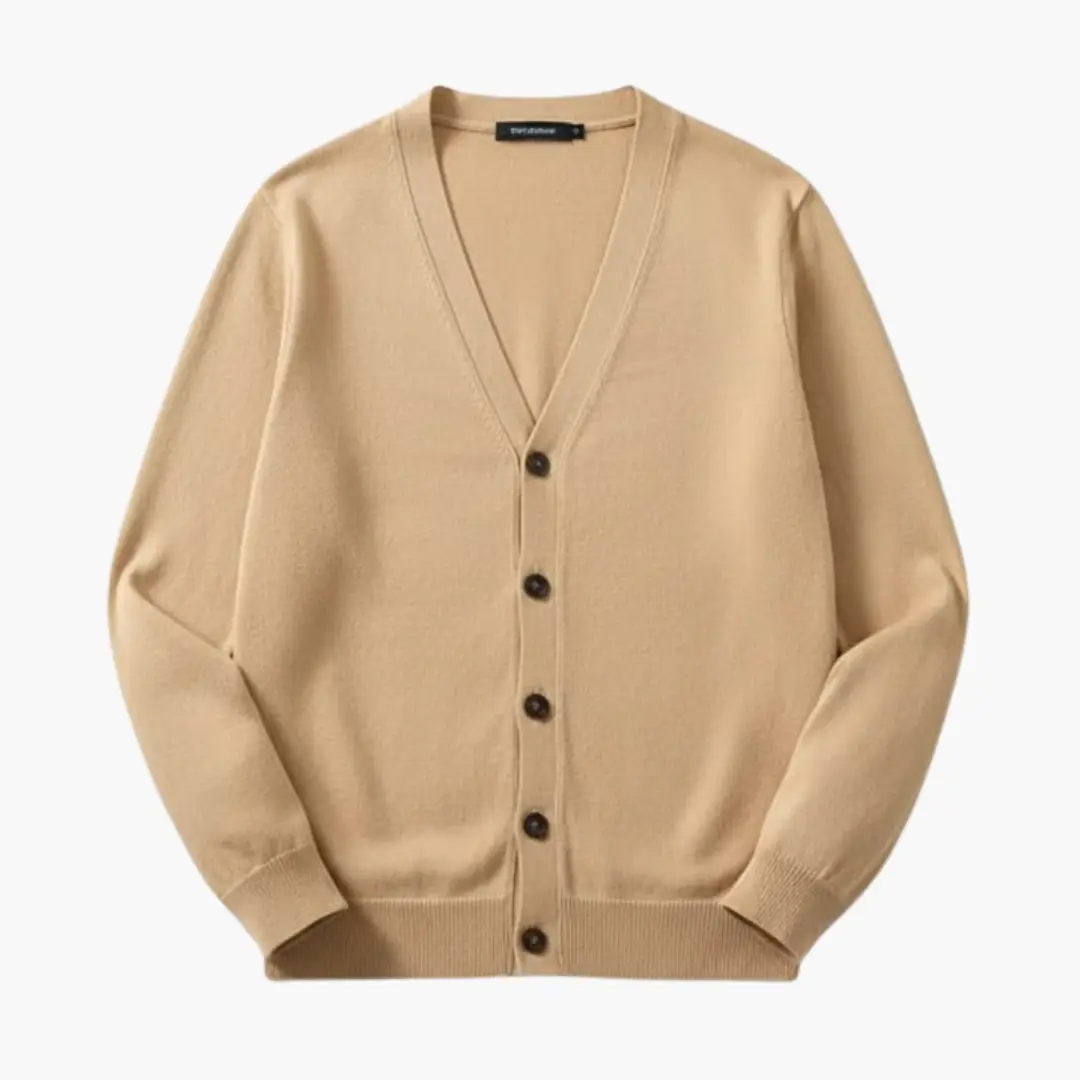 V-Neck Button Cardigan for Men