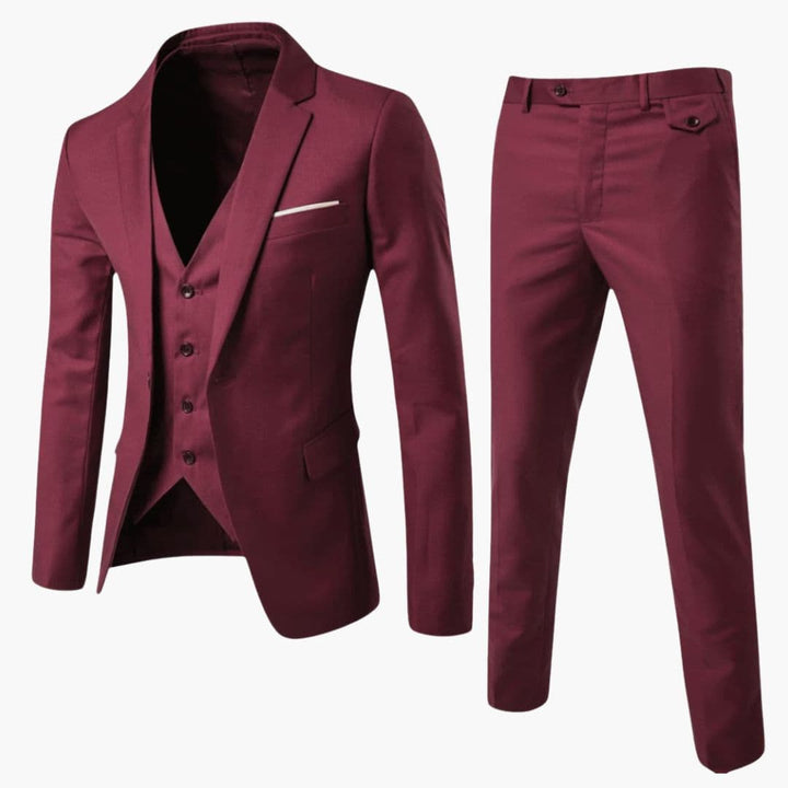 Tailored Three-Piece Suit for Men