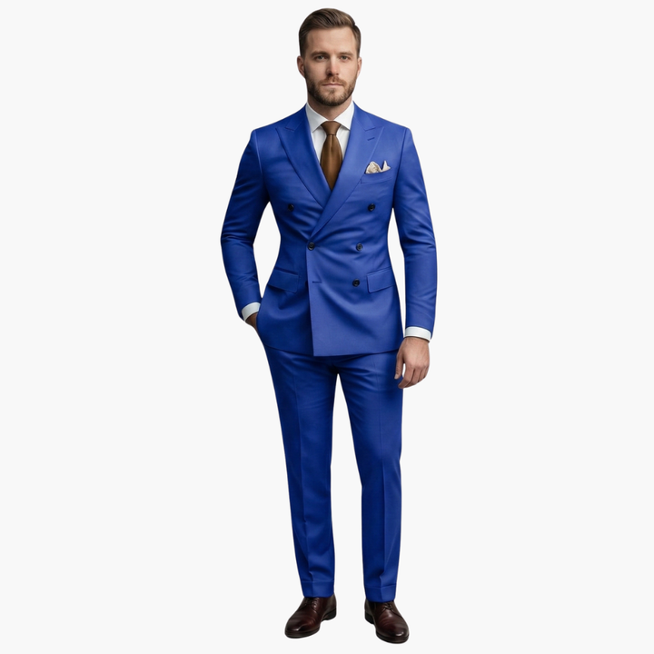 Double-Breasted Two-Piece Suit for Men