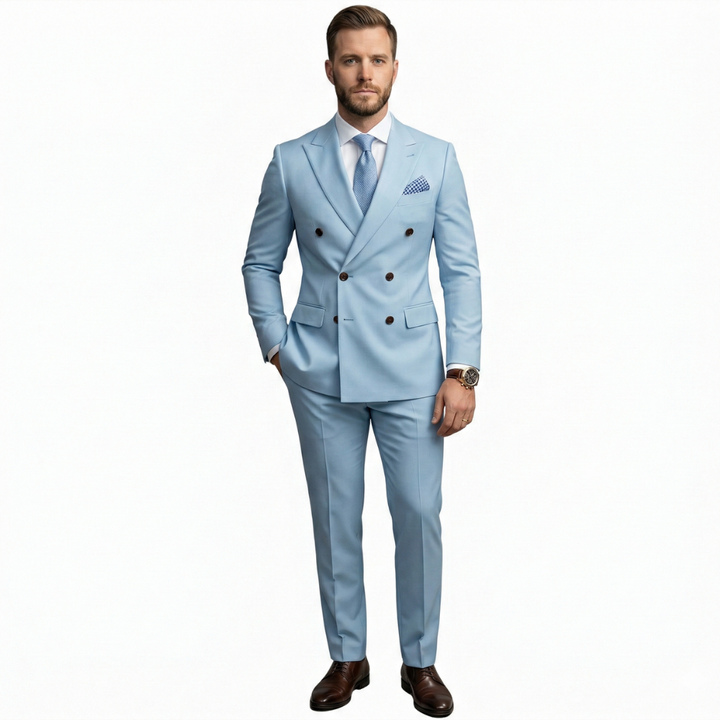 Double-Breasted Two-Piece Suit for Men