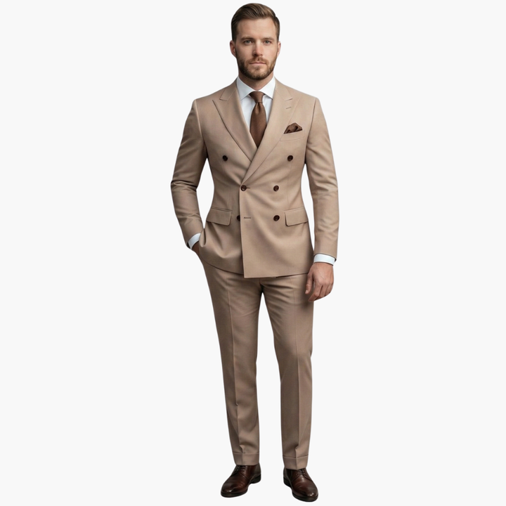 Double-Breasted Two-Piece Suit for Men