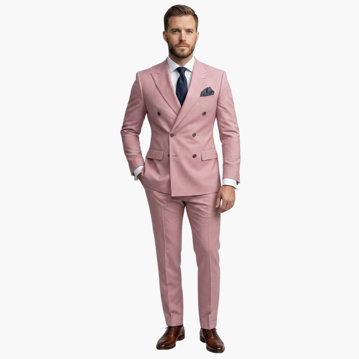 Double-Breasted Two-Piece Suit for Men