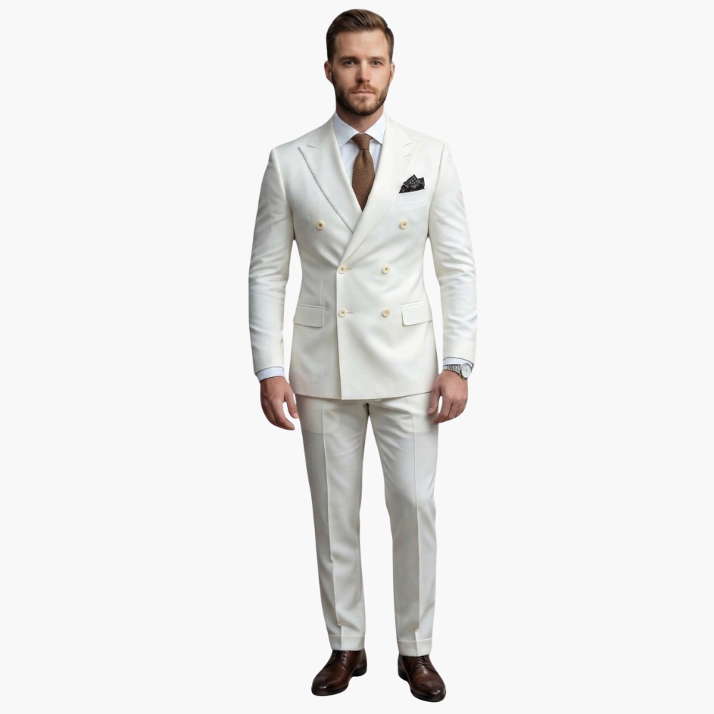 Double-Breasted Two-Piece Suit for Men