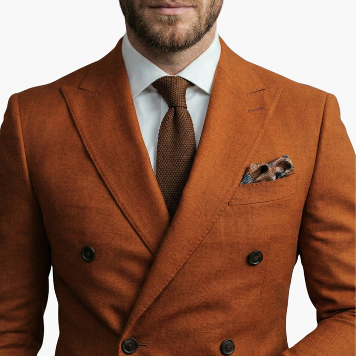 Double-Breasted Two-Piece Suit for Men
