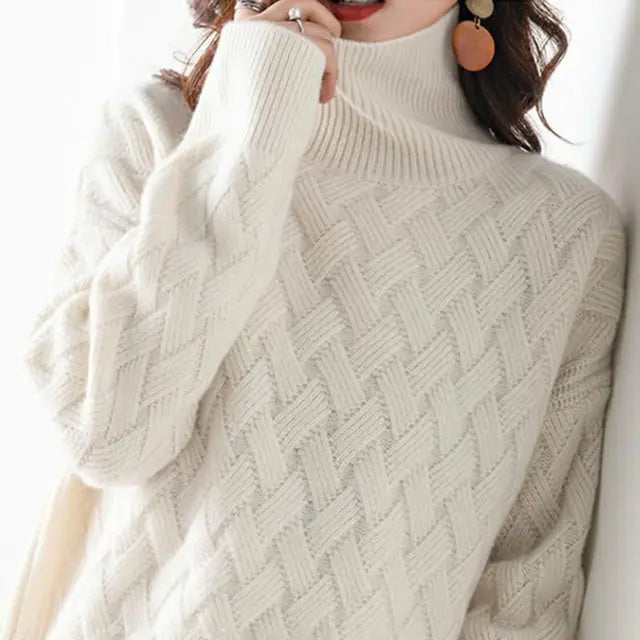 Knit Turtleneck Sweater for Women