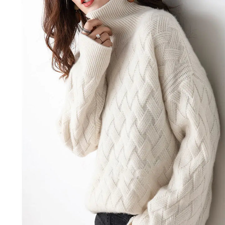 Knit Turtleneck Sweater for Women