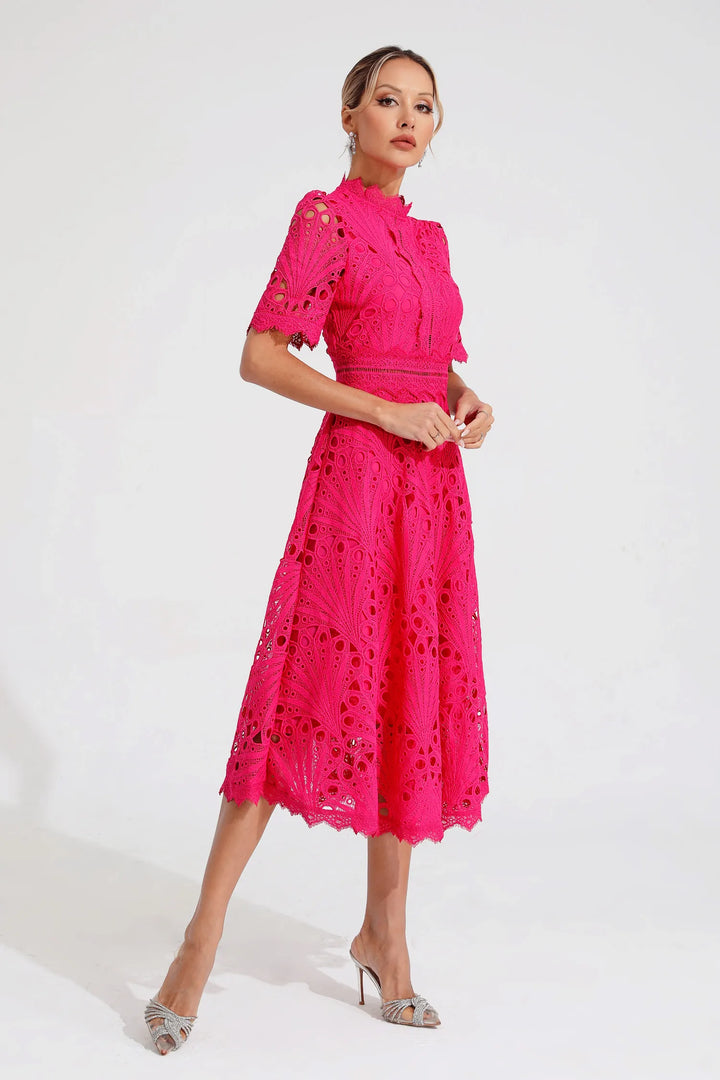 Lace Midi Dress for Women