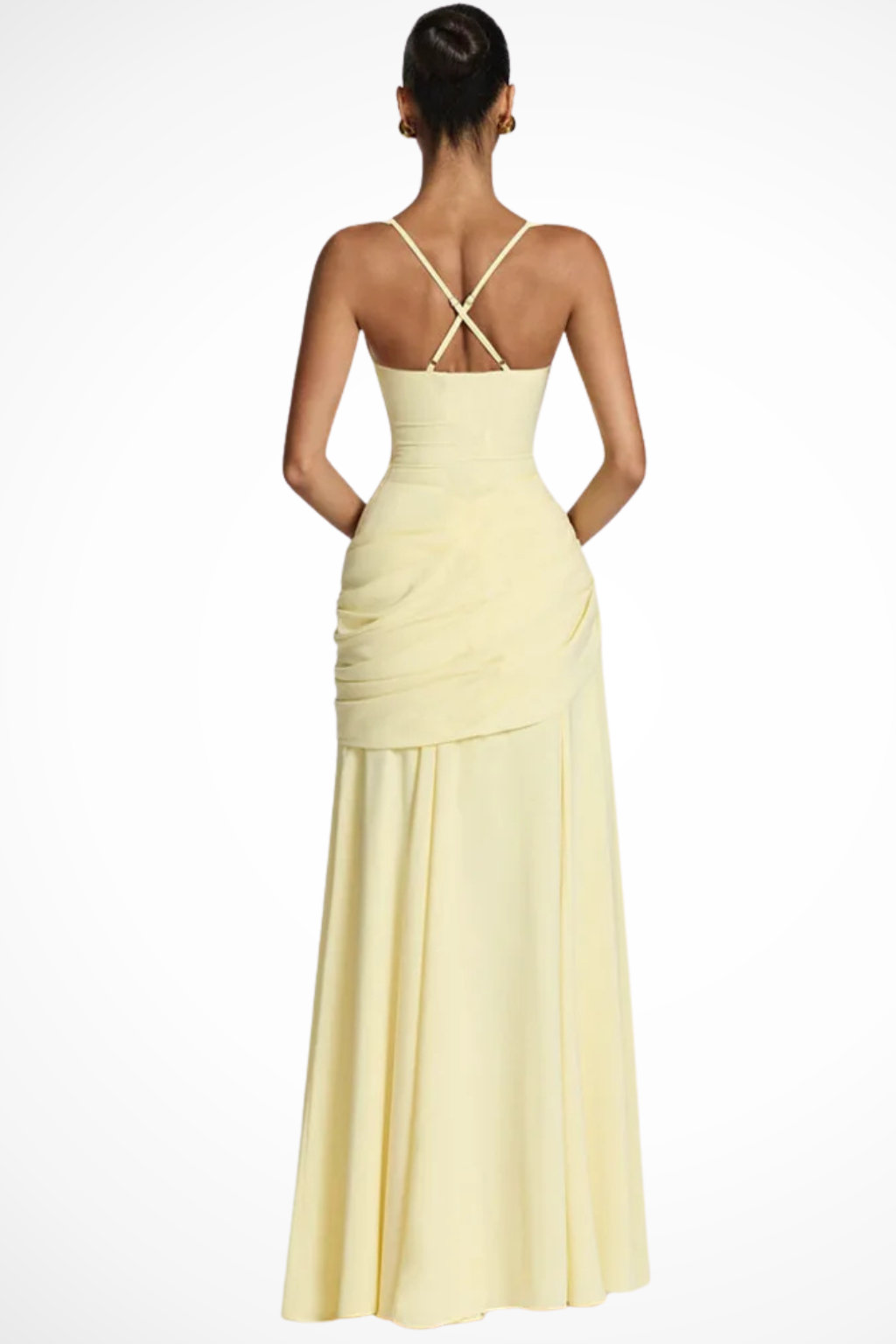 Square Neck Flared Maxi Dress for Women