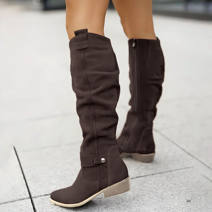 Suede Knee-High Boots for Women