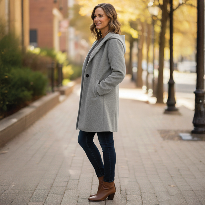 Oversized Hooded Coat for Women