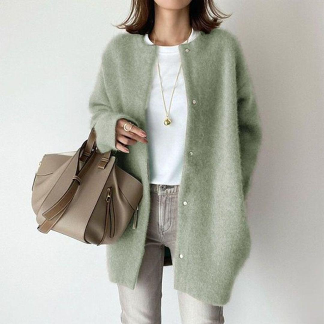 Long Open-Front Cardigan for Women
