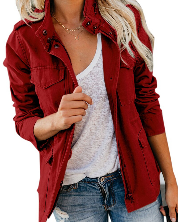 Pocket Bomber Jacket for Women