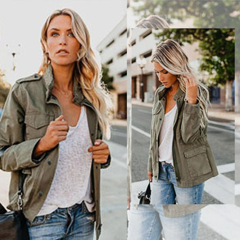Pocket Bomber Jacket for Women
