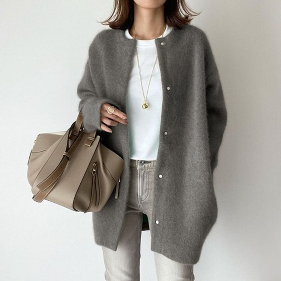 Long Open-Front Cardigan for Women