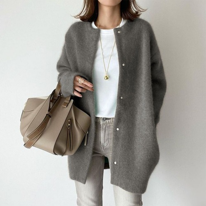 Long Open-Front Cardigan for Women