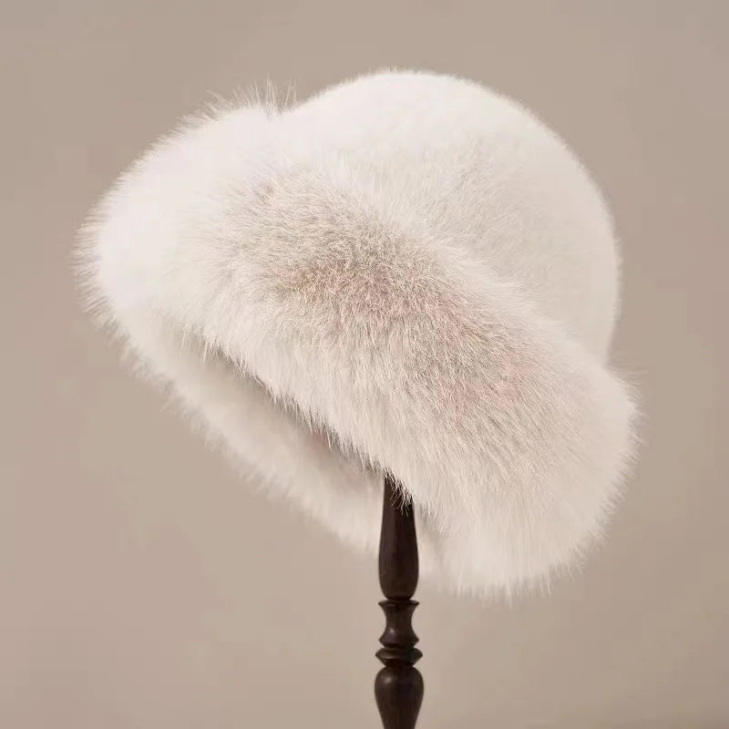Plush Faux Fur Winter Hat for Women