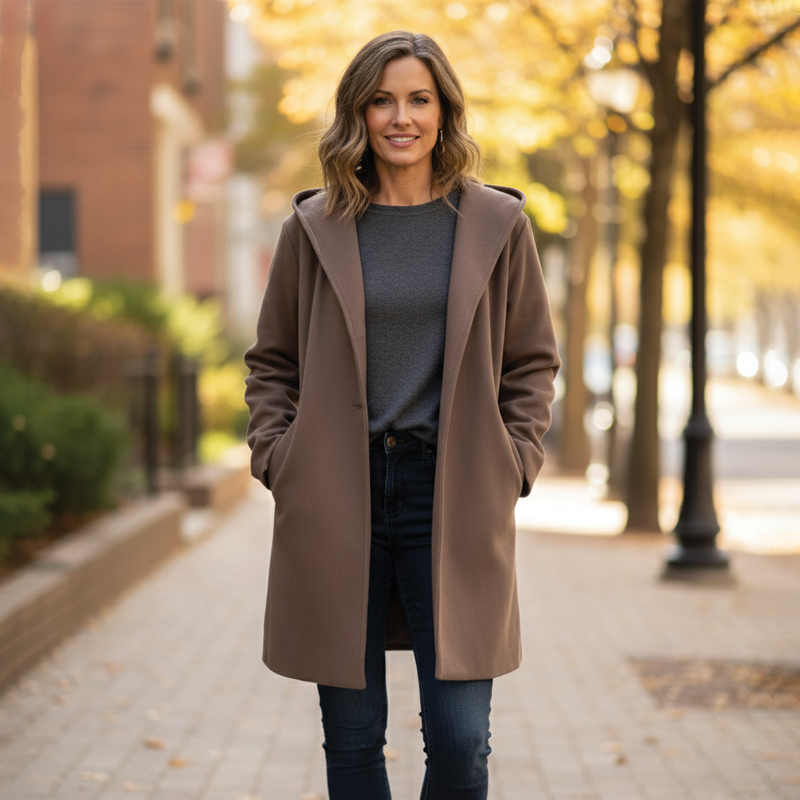 Oversized Hooded Coat for Women