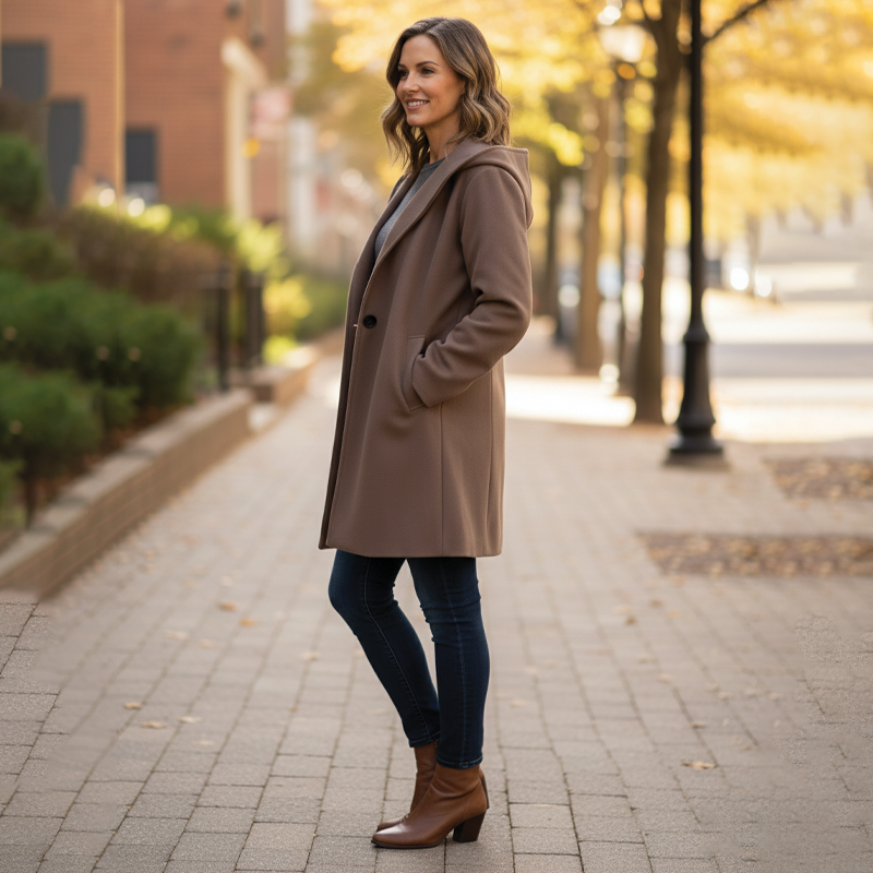 Oversized Hooded Coat for Women