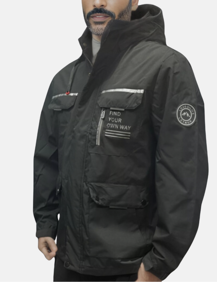 Waterproof Winter Jacket with Hood for Men