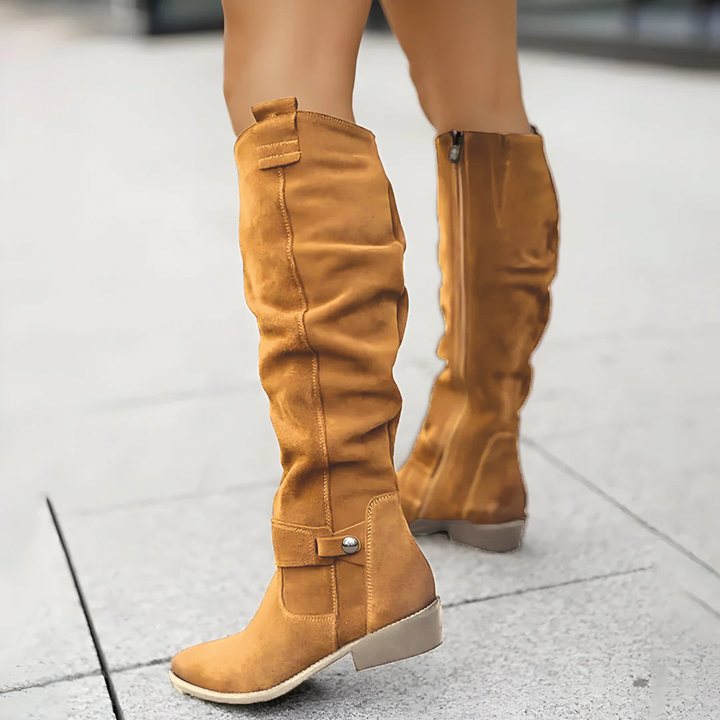 Suede Knee-High Boots for Women